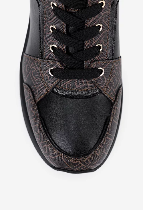 Pantofi LiuJo negri cu maro