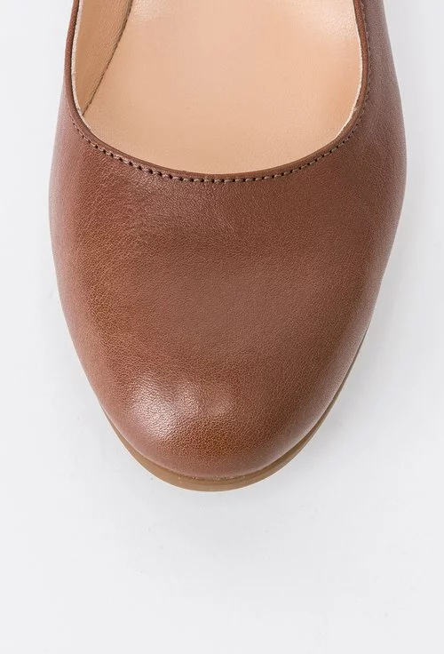 Pantofi maro din piele naturala Anca