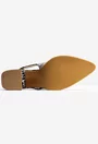 Pantofi multicolori cu imprimeu snake din piele lacuita