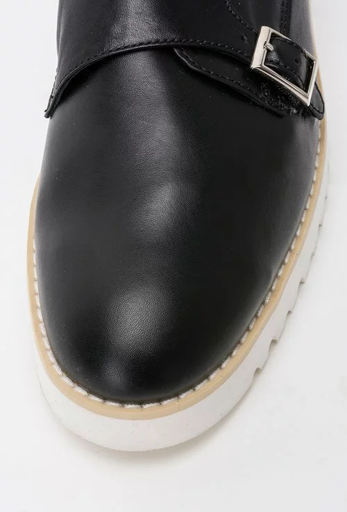 Pantofi negri din piele naturala Alexey