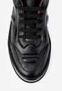 Pantofi negri din piele texturata NUR