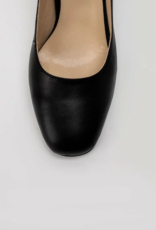 Pantofi office negri din piele naturala Rox