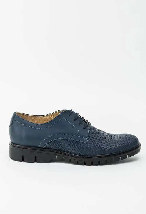 Pantofi Oxford bleumarin din piele naturala Arabica