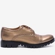 Pantofi Oxford bronz-aurii din piele naturala Misty