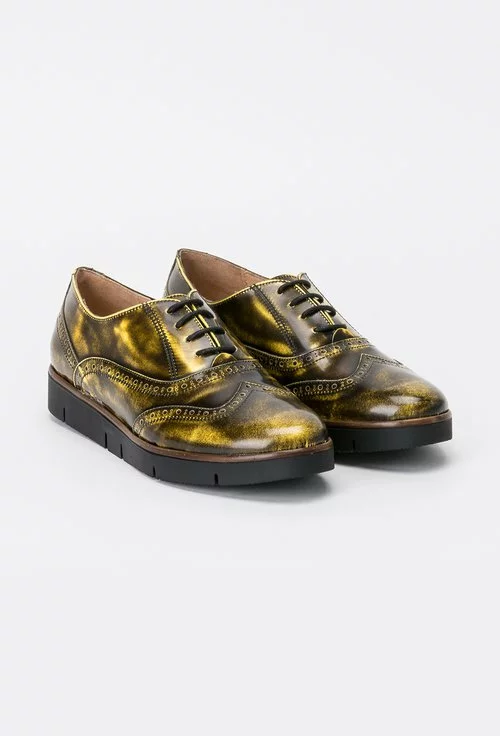 Pantofi Oxford din piele naturala lacuita Adam