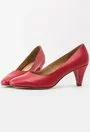 Pantofi rosii din piele naturala Nina