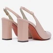Pantofi roz pal din piele naturala Yvain