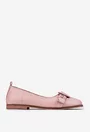 Pantofi roz pudra din piele naturala