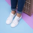 Pantofi sport albi din piele naturala Lynton
