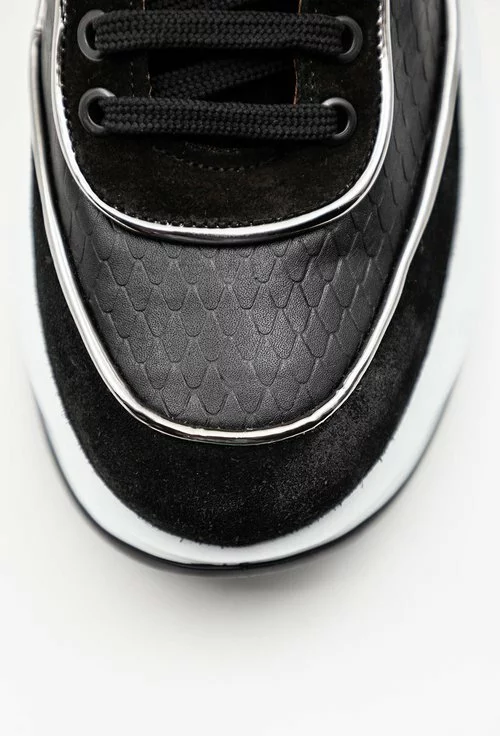 Pantofi sport din piele naturala cu platforma