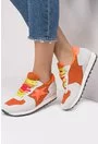 Pantofi sport gri cu portocaliu Orange