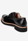 Pantofi stil Oxford negri din piele