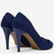 Pantofi stiletto albastri din piele naturala Roselyn