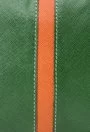 Portfard verde cu portocaliu din piele naturala 125437