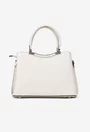 Poseta dama bej deschis din piele texturata