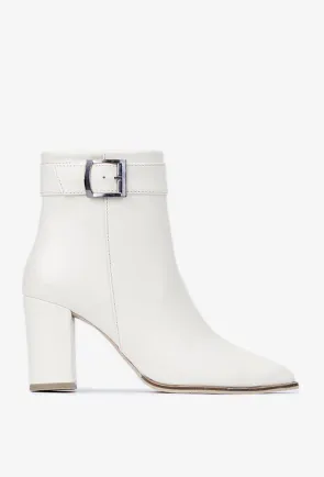Botine dama NUR bej din piele naturala
