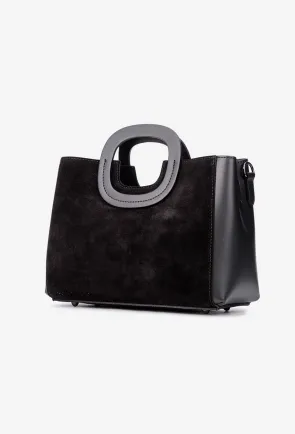 Geanta dama din piele neagra