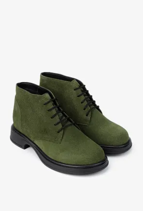 Ghete dama kaki din piele intoarsa