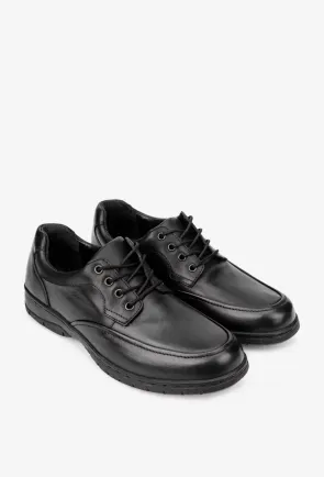 Pantofi barbati confectionati din piele neagra