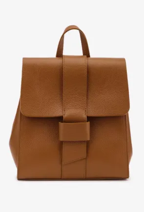 Rucsac dama elegant stil geanta din piele maro