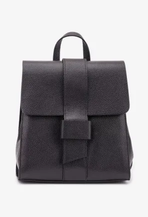 Rucsac dama elegant stil geanta din piele neagra