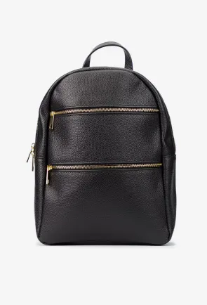 Rucsac dama negru din piele texturata