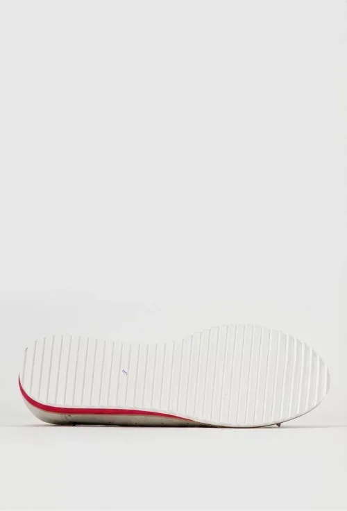 Balerini dama gri deschis din piele cu funda picture - 5