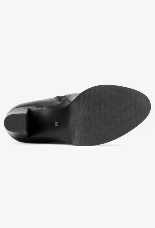 Botine dama negre din piele naturala picture - 6