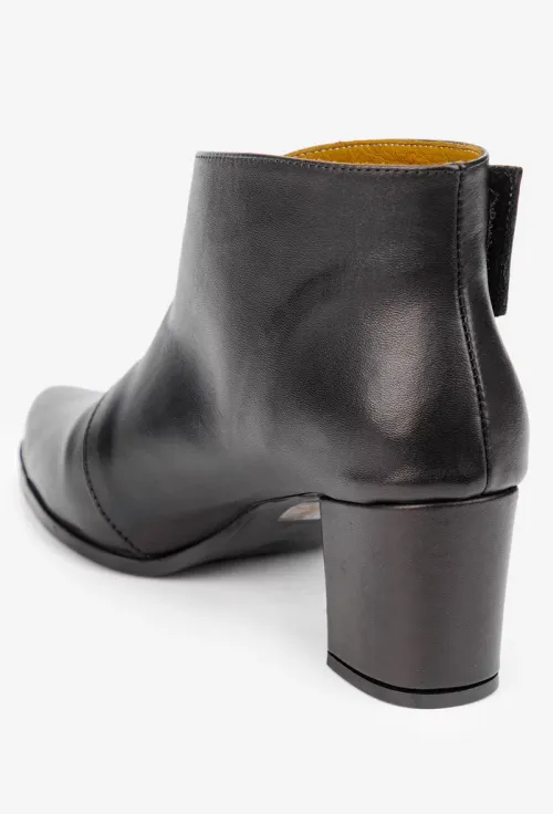 Botine dama NUR din piele neagra picture - 5