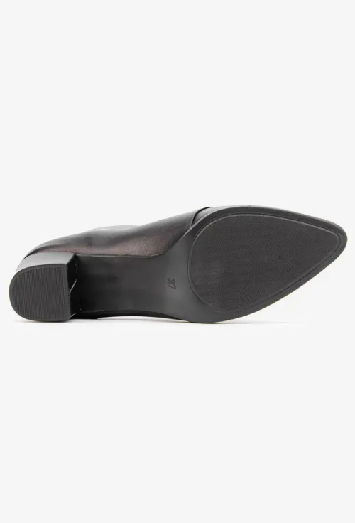 Botine dama NUR din piele neagra picture - 6