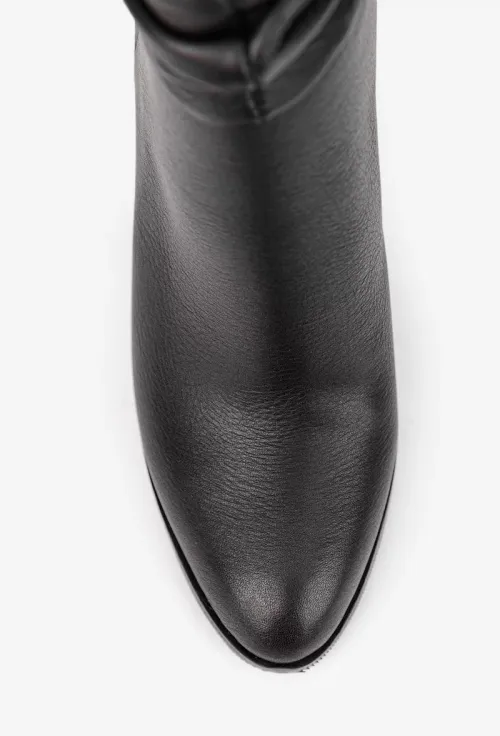 Cizme dama negre din piele naturala picture - 8