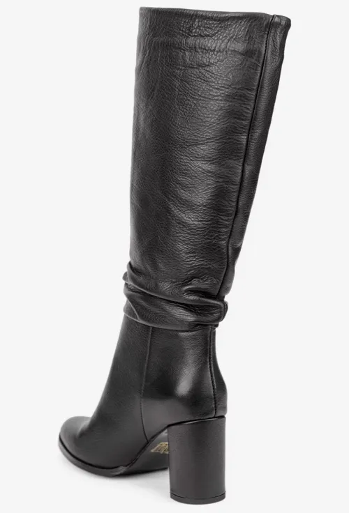 Cizme dama negre din piele naturala picture - 5
