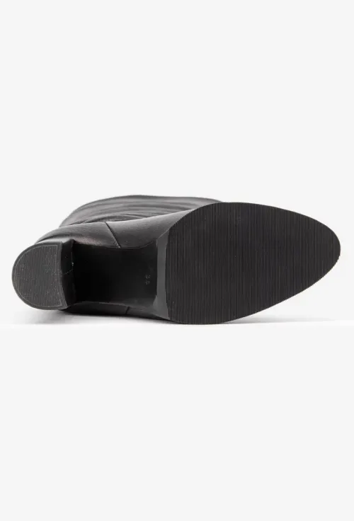 Cizme dama negre din piele naturala picture - 6