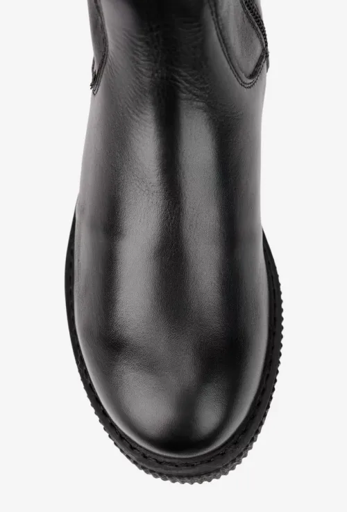 Cizme dama negre din piele naturala picture - 7