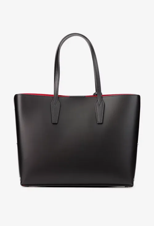 Geanta dama shopper neagra din piele naturala picture - 4