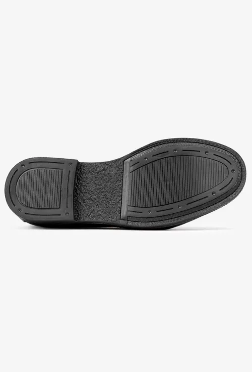 Ghete barbati din piele naturala neagra picture - 4