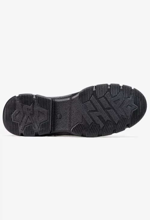 Ghete barbati NUR negre din piele texturata picture - 4