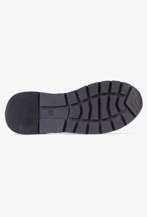 Ghete dama negre din piele intoarsa picture - 4