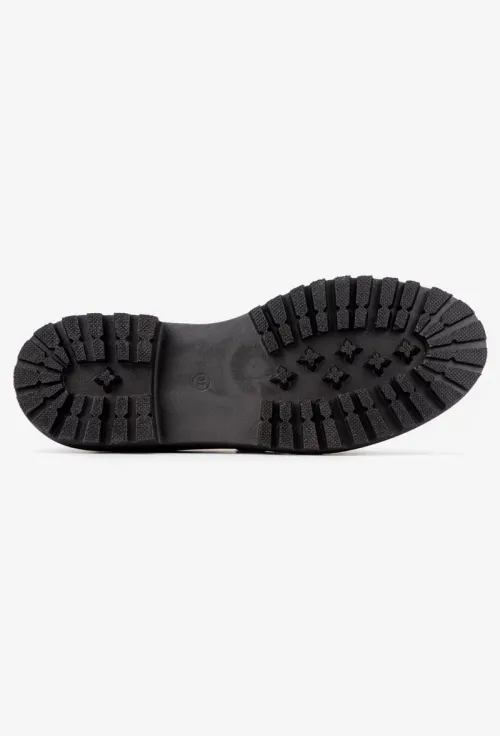Mocasini dama maro din piele naturala cu ornament picture - 6