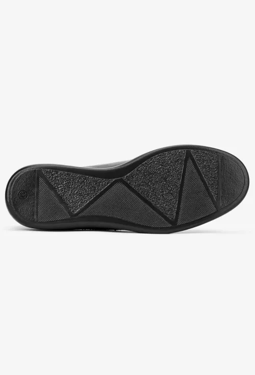 Mocasini dama negri din piele intoarsa picture - 5