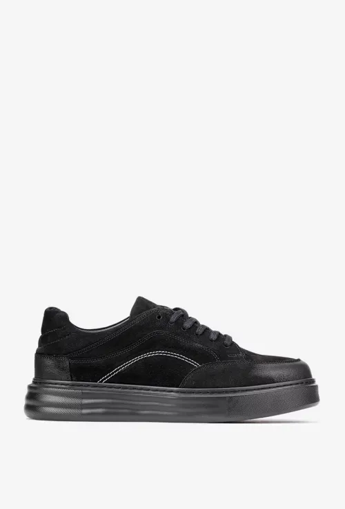 Pantofi barbati confectionati din piele neagra picture - 3