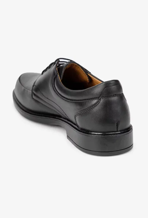 Pantofi barbati din piele naturala neagra picture - 4