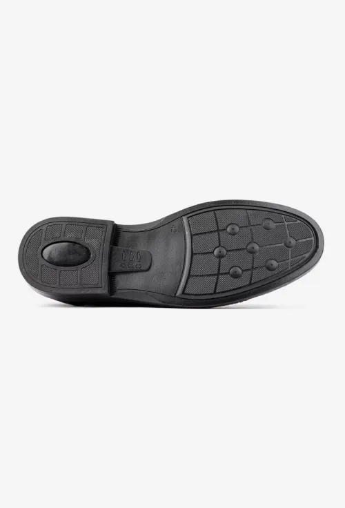 Pantofi barbati din piele naturala neagra picture - 5