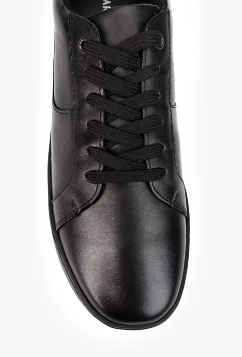 Pantofi barbati din piele naturala neagra picture - 6