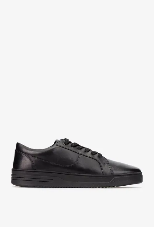 Pantofi barbati din piele naturala neagra picture - 2