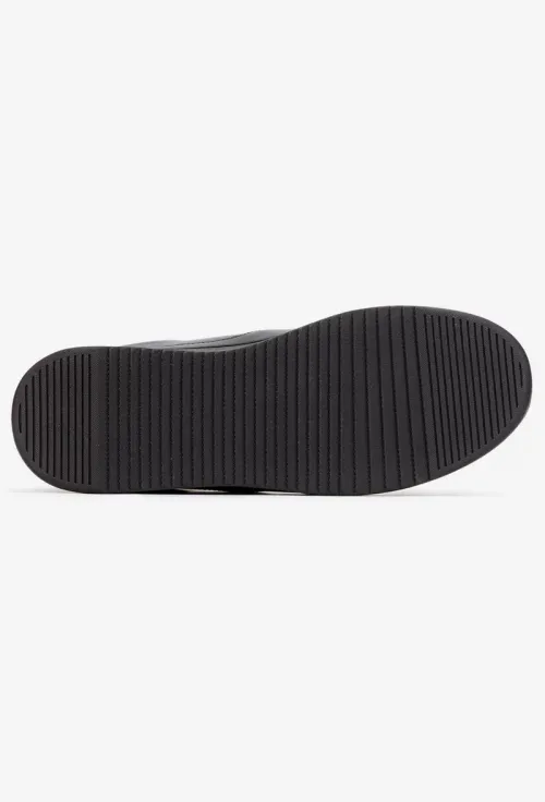 Pantofi barbati din piele naturala neagra picture - 4