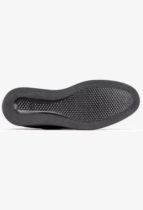 Pantofi barbati din piele naturala neagra cu varf rotunjit picture - 5
