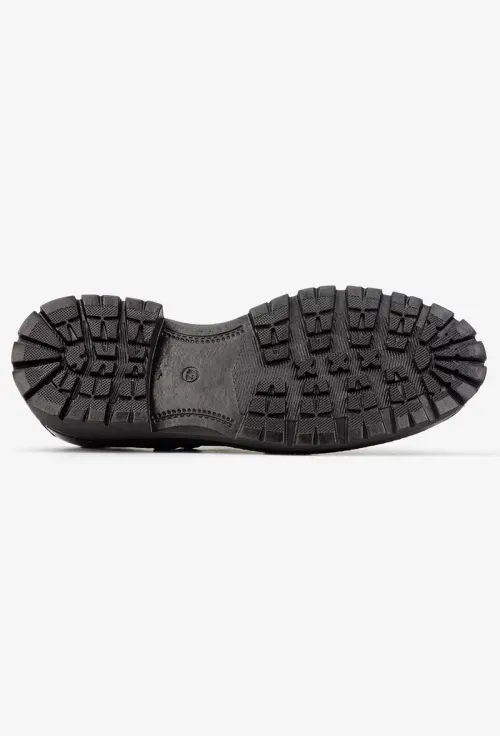 Pantofi barbati NUR din piele texturata neagra picture - 4
