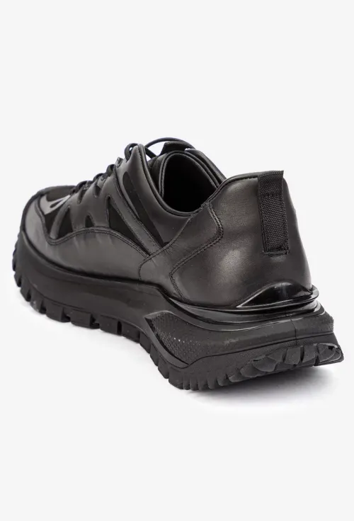 Pantofi barbati NUR negri din piele picture - 3
