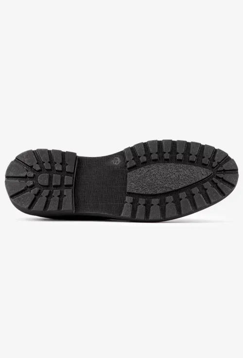 Pantofi barbati realizati din piele naturala neagra picture - 5